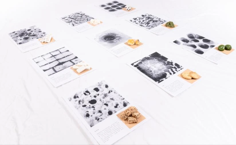 Pastries and ink paintings presented together in Taste of Ink.